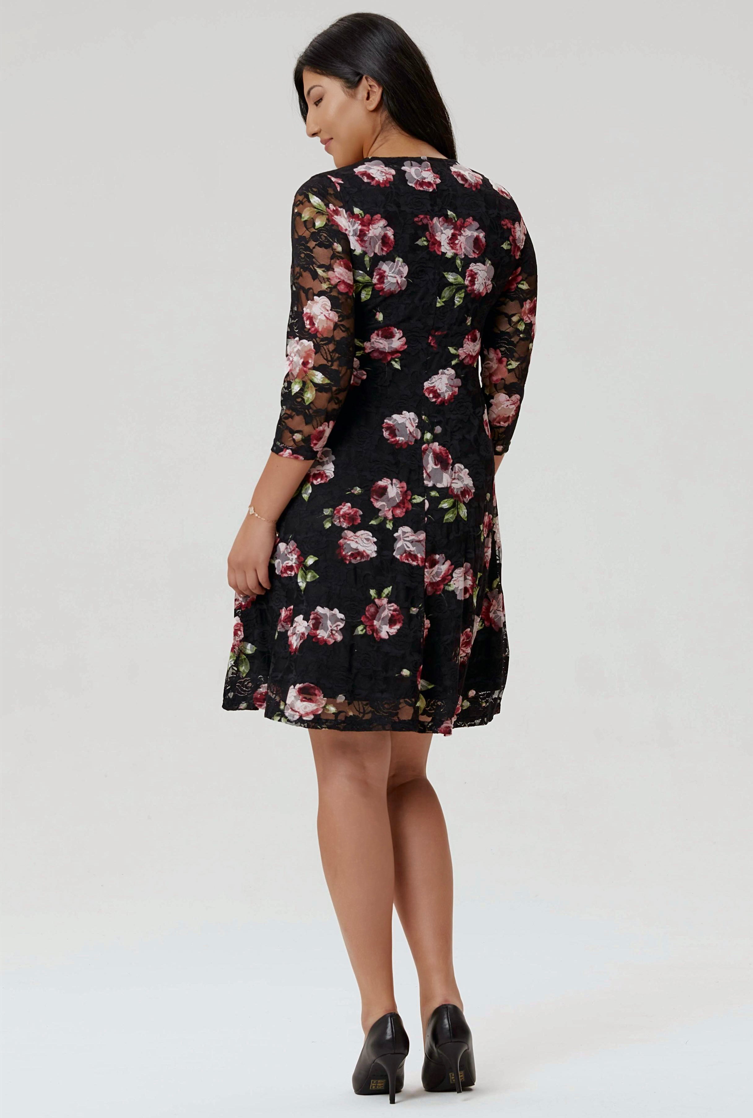 FLORAL LONG SLEEVE DRESS