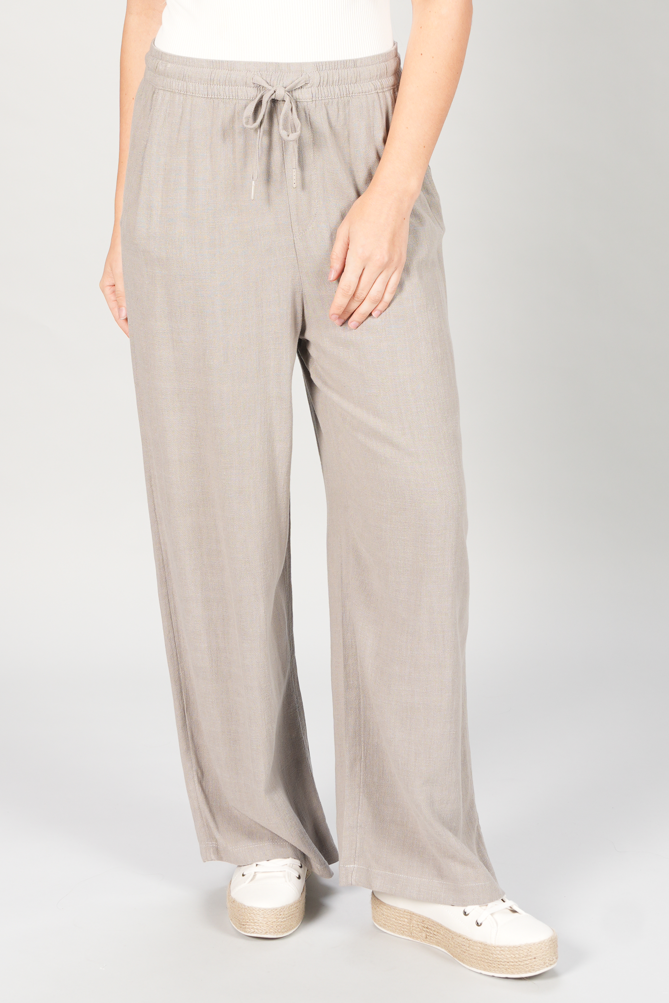 PANTALON EN LIN À ENFILER