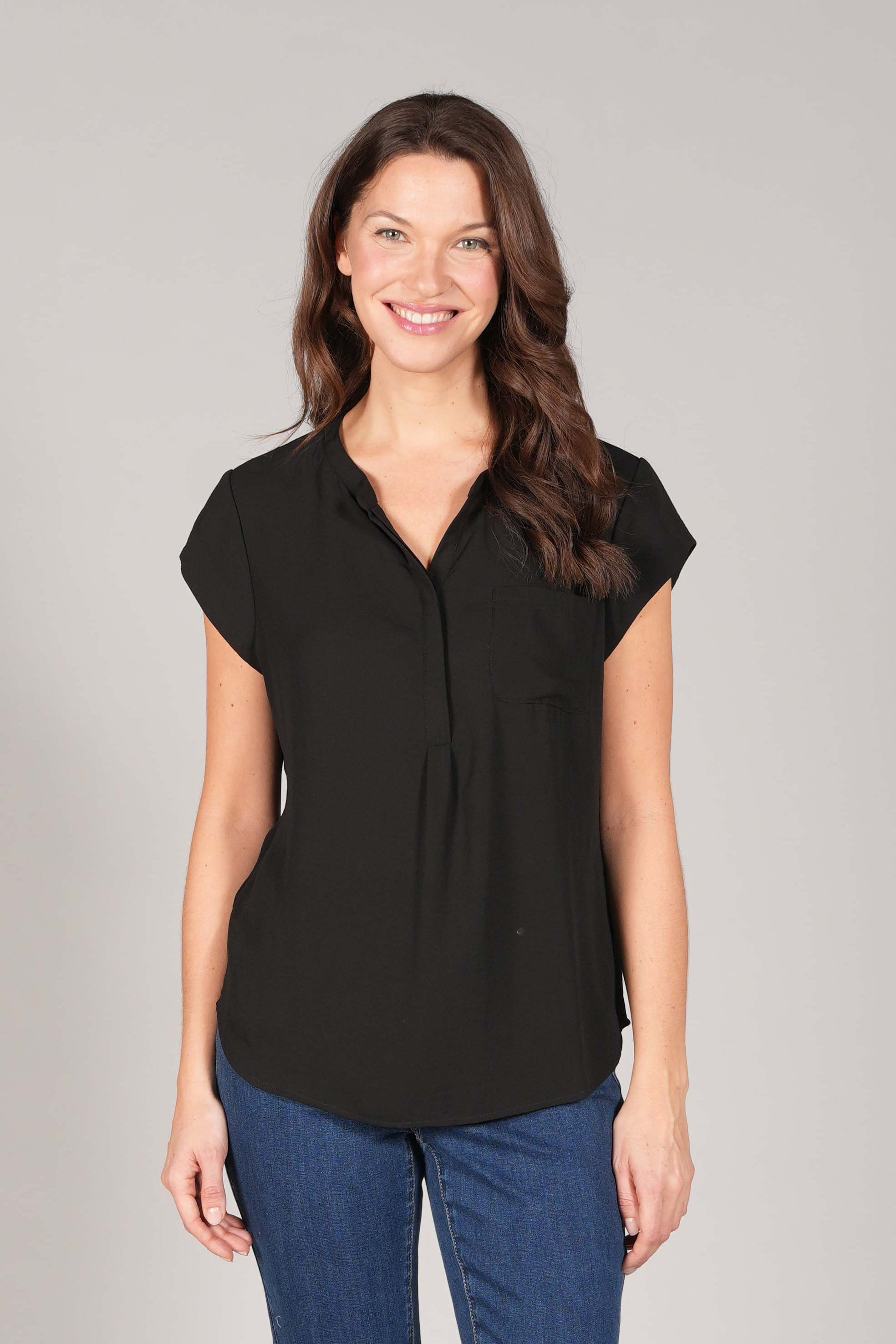 BLOUSE AIRFLOW À MANCHES VOLANTES