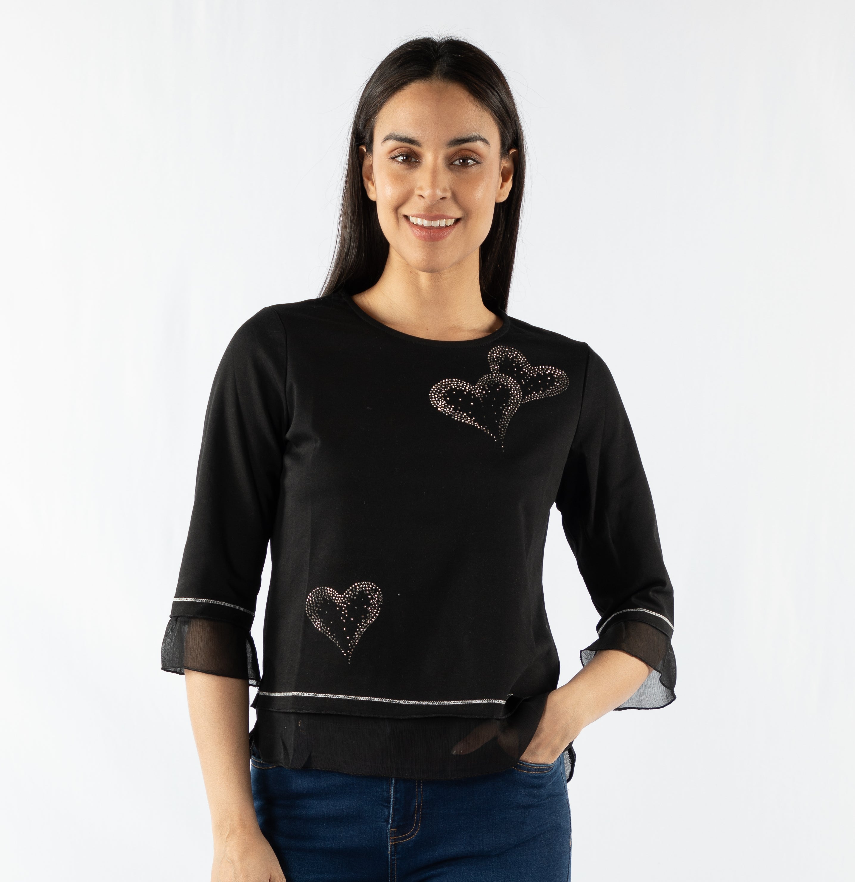 BLING HEART TOP – MARISE