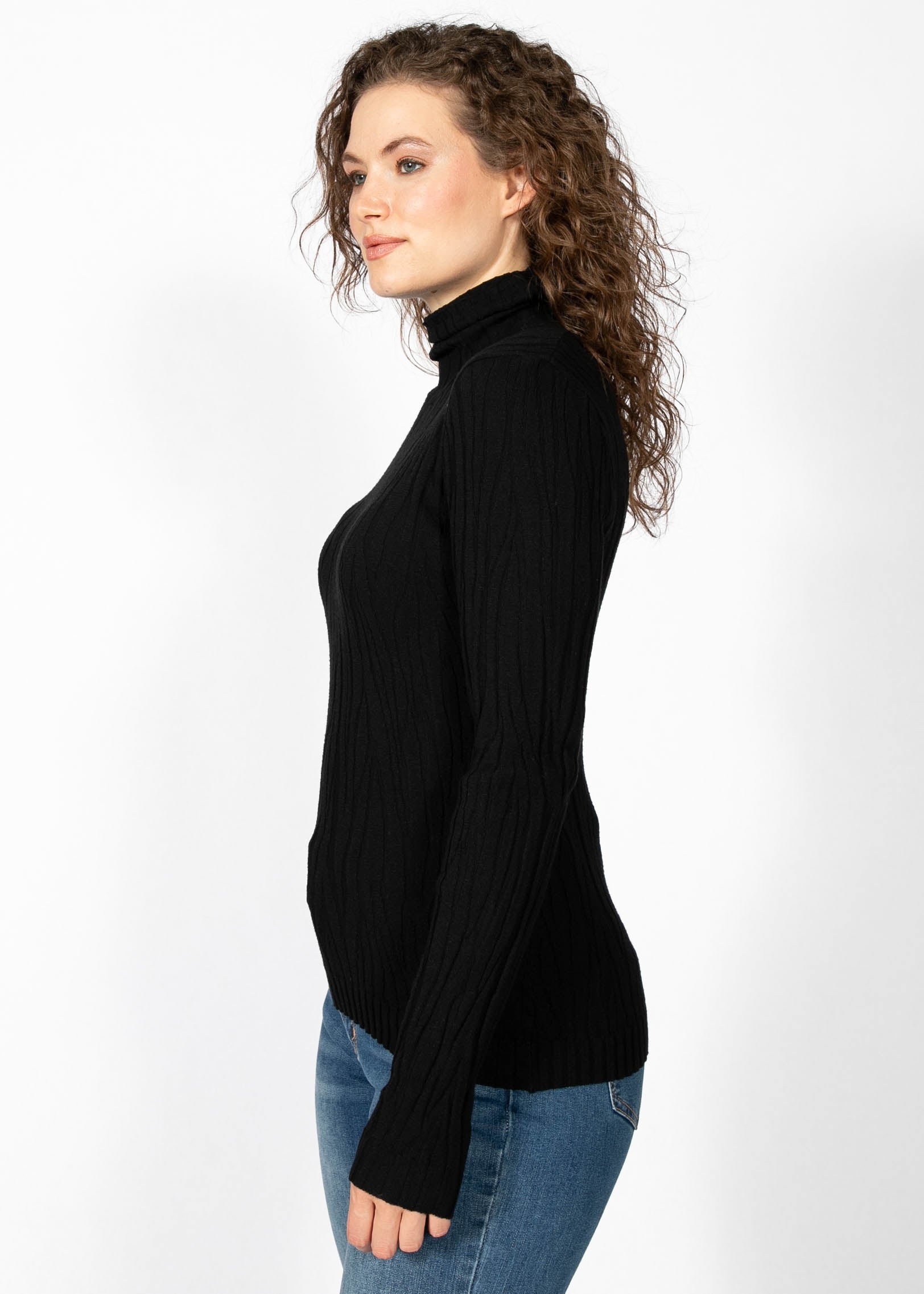 PULL À MANCHES LONGUES ET COL ROULÉ