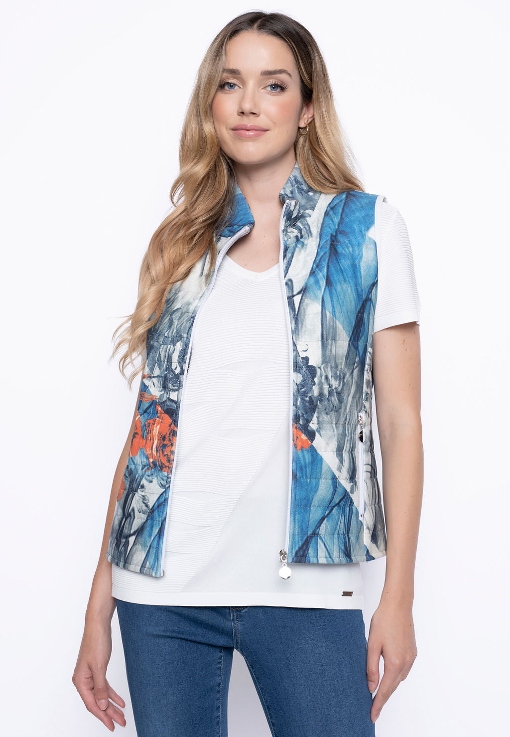 PICADILLY PRINTED QUILTED VEST